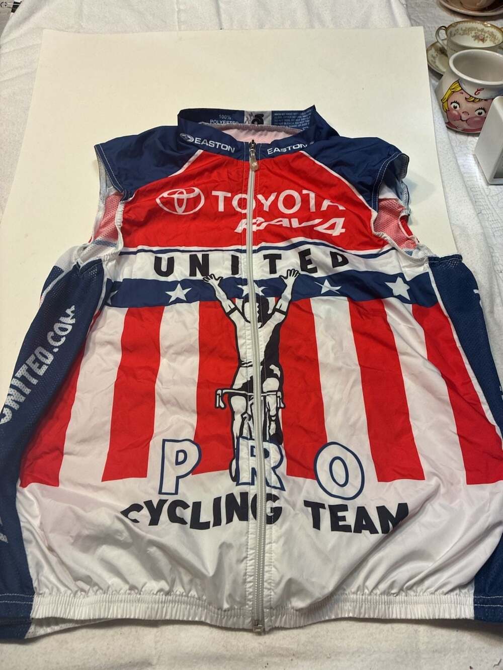 Champion System Toyota United Pro Cycling Team Wind Vest Gilet Large
